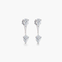 Pear Shape Orbit Stud Earring