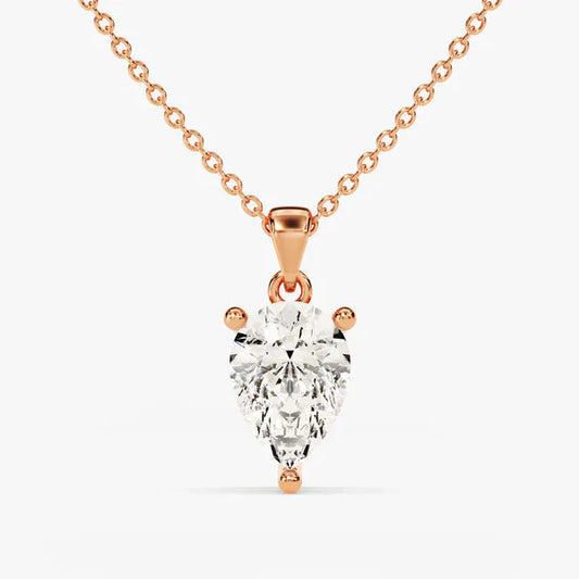 Solitaire Pear Shape Pendant