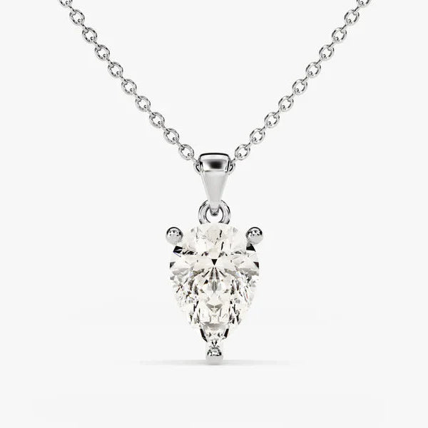 Solitaire Pear Shape Pendant
