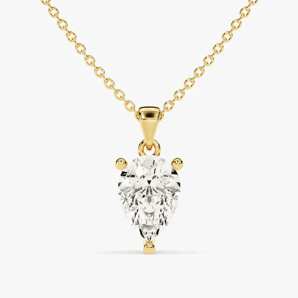 Solitaire Pear Shape Pendant