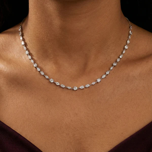 Moissanite Tennis Necklace