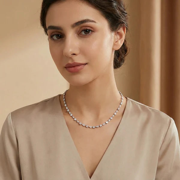 Moissanite Tennis Necklace