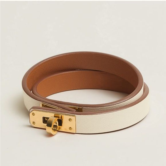 Kelly Double Tour Leather Bracele