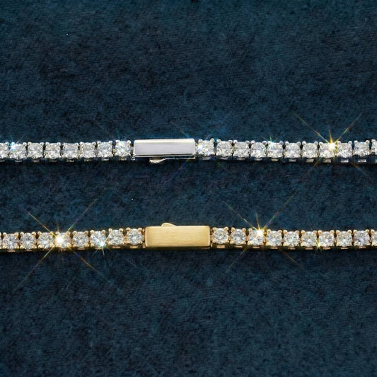 4mm Moissanite Necklace
