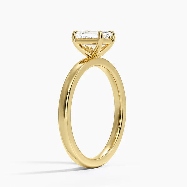 Classic 1ct Emerald Solitaire Ring