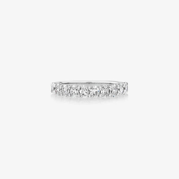 10 Stone Half Eternity Ring
