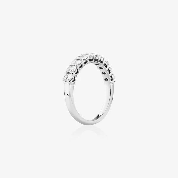 10 Stone Half Eternity Ring