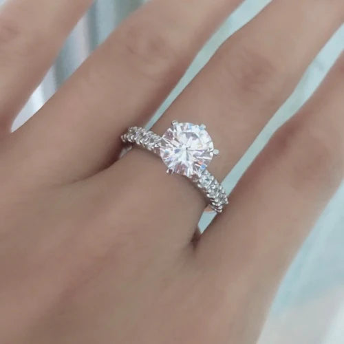Round Solitaire Engagement Ring