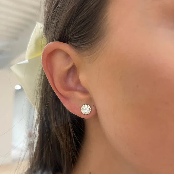0.5-Carat Moissanite Earrings