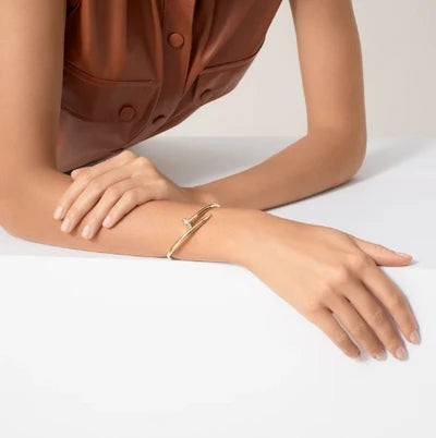 bracelet just un clou diamonds, small model