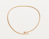 Elegant Nail Gold Choker Necklace