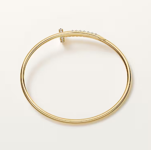 Luxury Nail Gold Bangle Bracelet