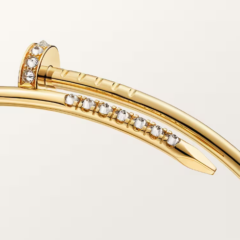 Luxury Nail Gold Bangle Bracelet