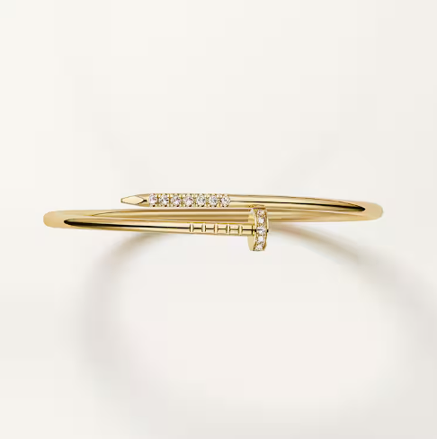 Luxury Nail Gold Bangle Bracelet