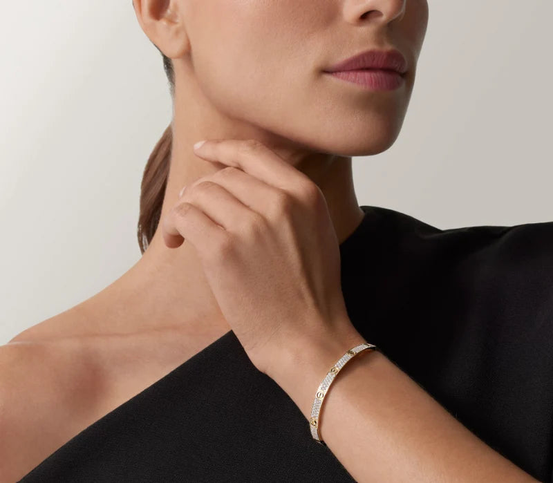 LOVE bracelet, medium model, paved