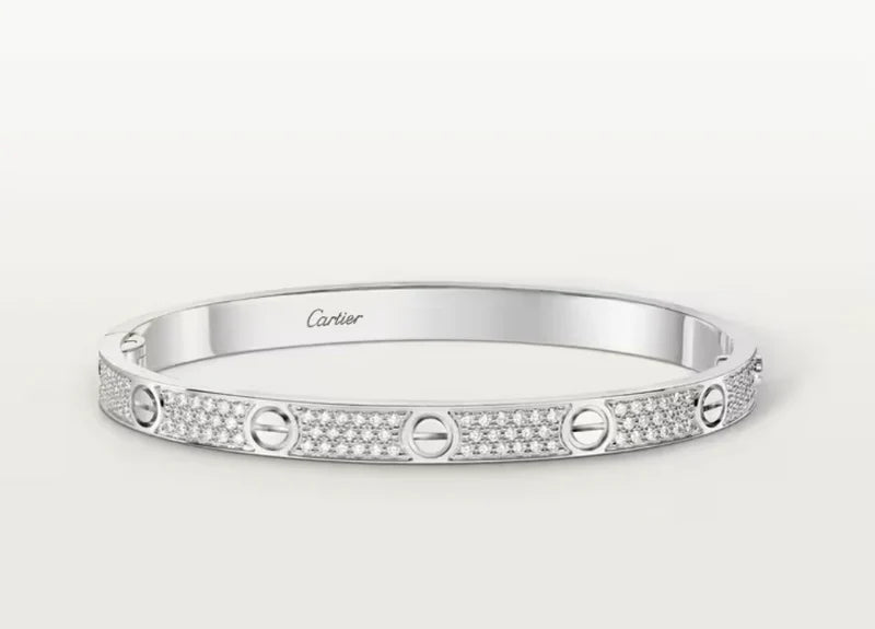 LOVE bracelet, medium model, paved