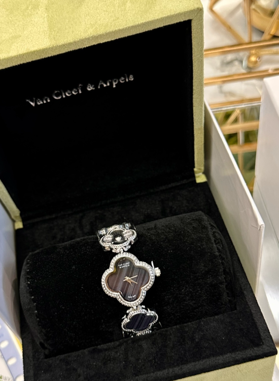 Van Cleef Watch – Black Mother-of-Pearl Dial
