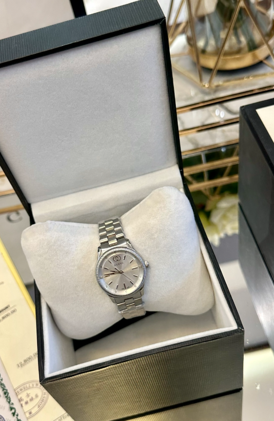 Luxury Silver Women's Watch | Elegant Quartz Waterproof Watch