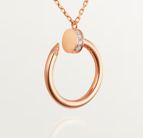 Luxury Circular Lock Gold Necklace