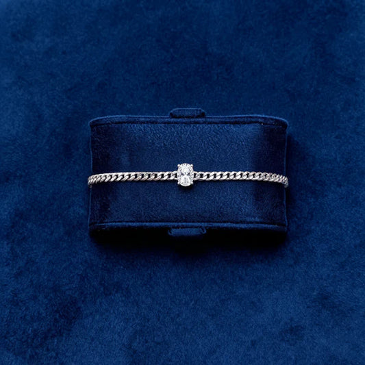 Single Cut Cuban Chain Bracelet