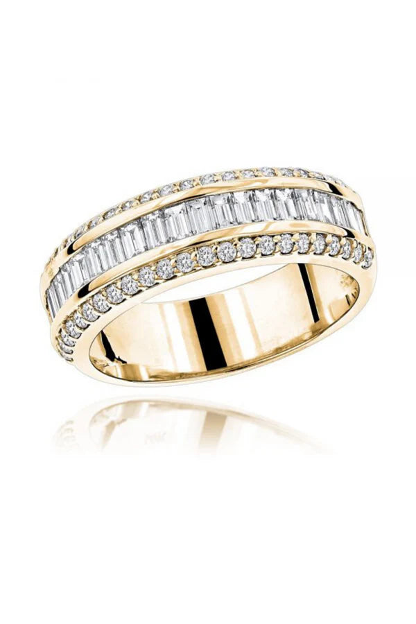 Eternity Band Baguette Round