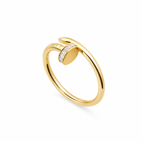 Crystal Nail Wrap Ring