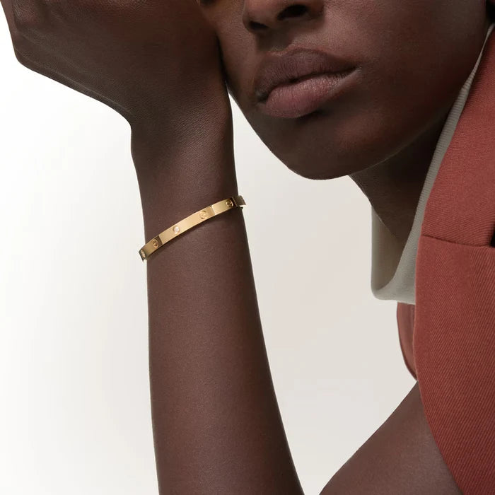 LOVE bracelet, medium model, 4 diamonds