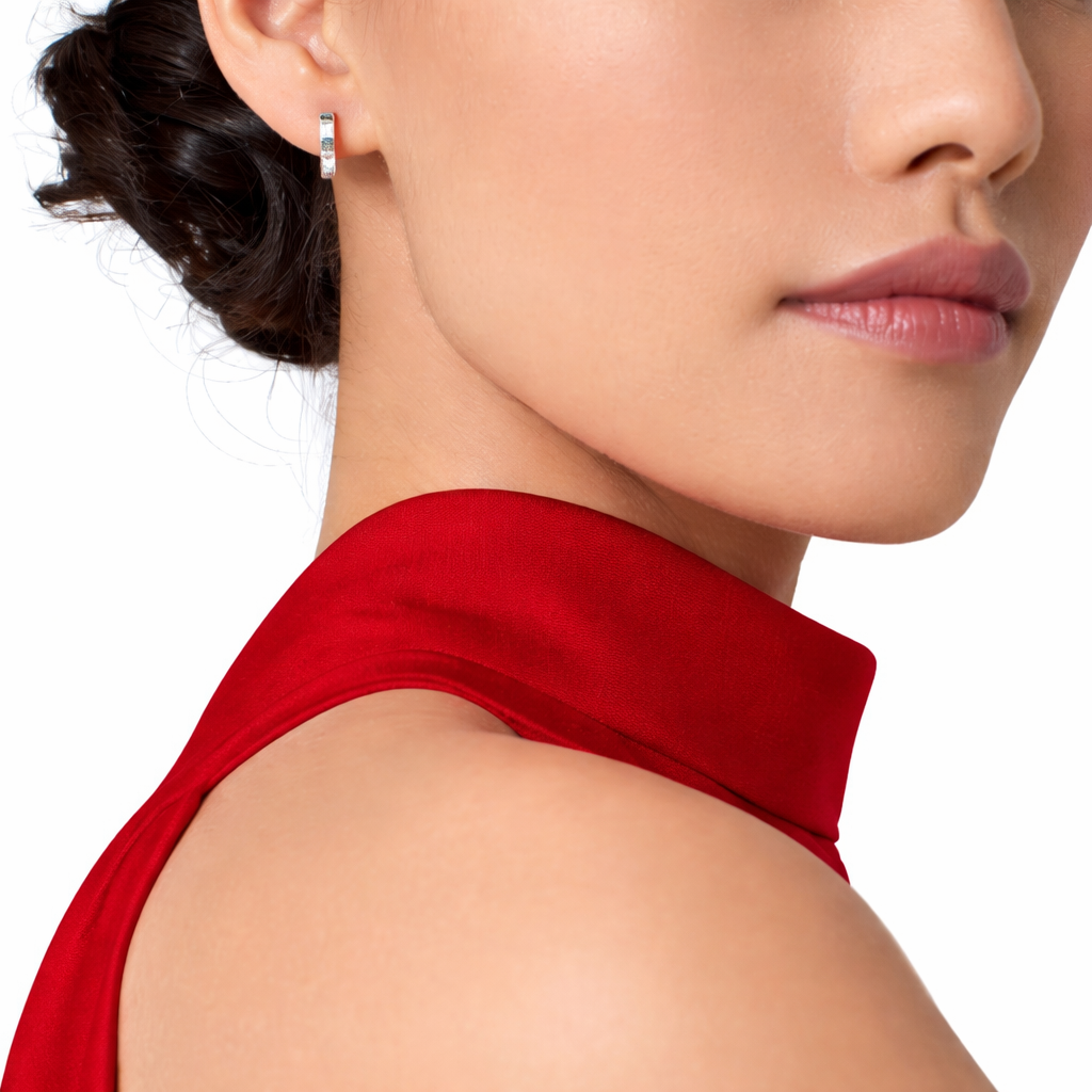 Classic Screw Love Hoop Earrings