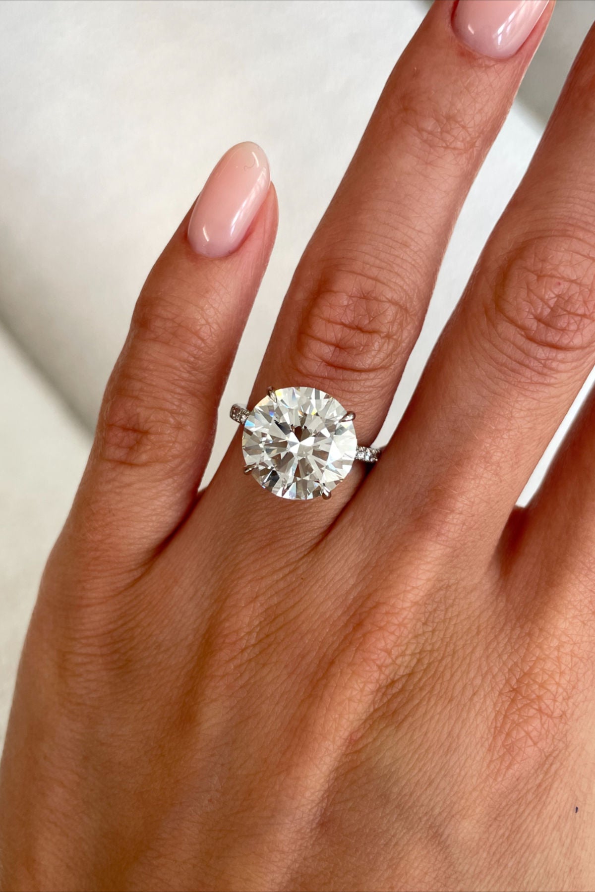 Solitaire Round Engagement Ring