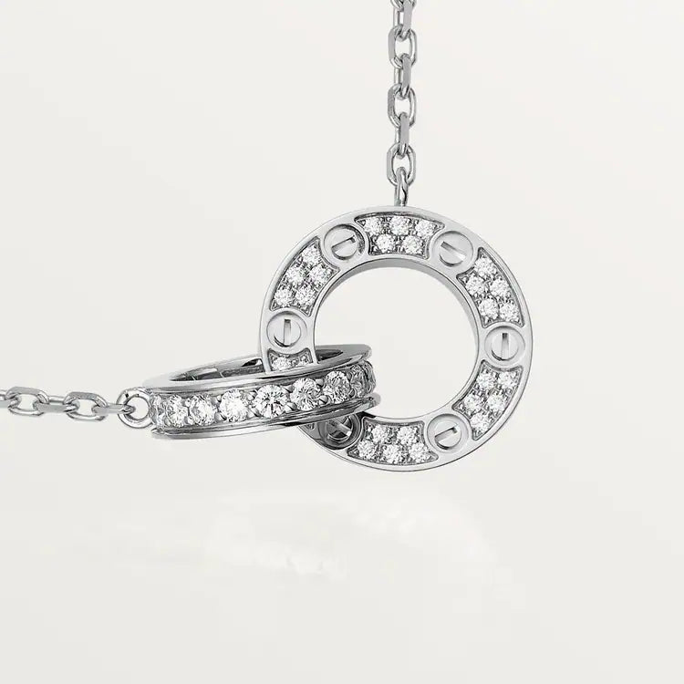 LOVE pendant, paved