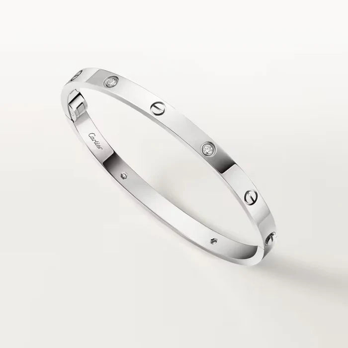 LOVE bracelet, medium model, 4 diamonds