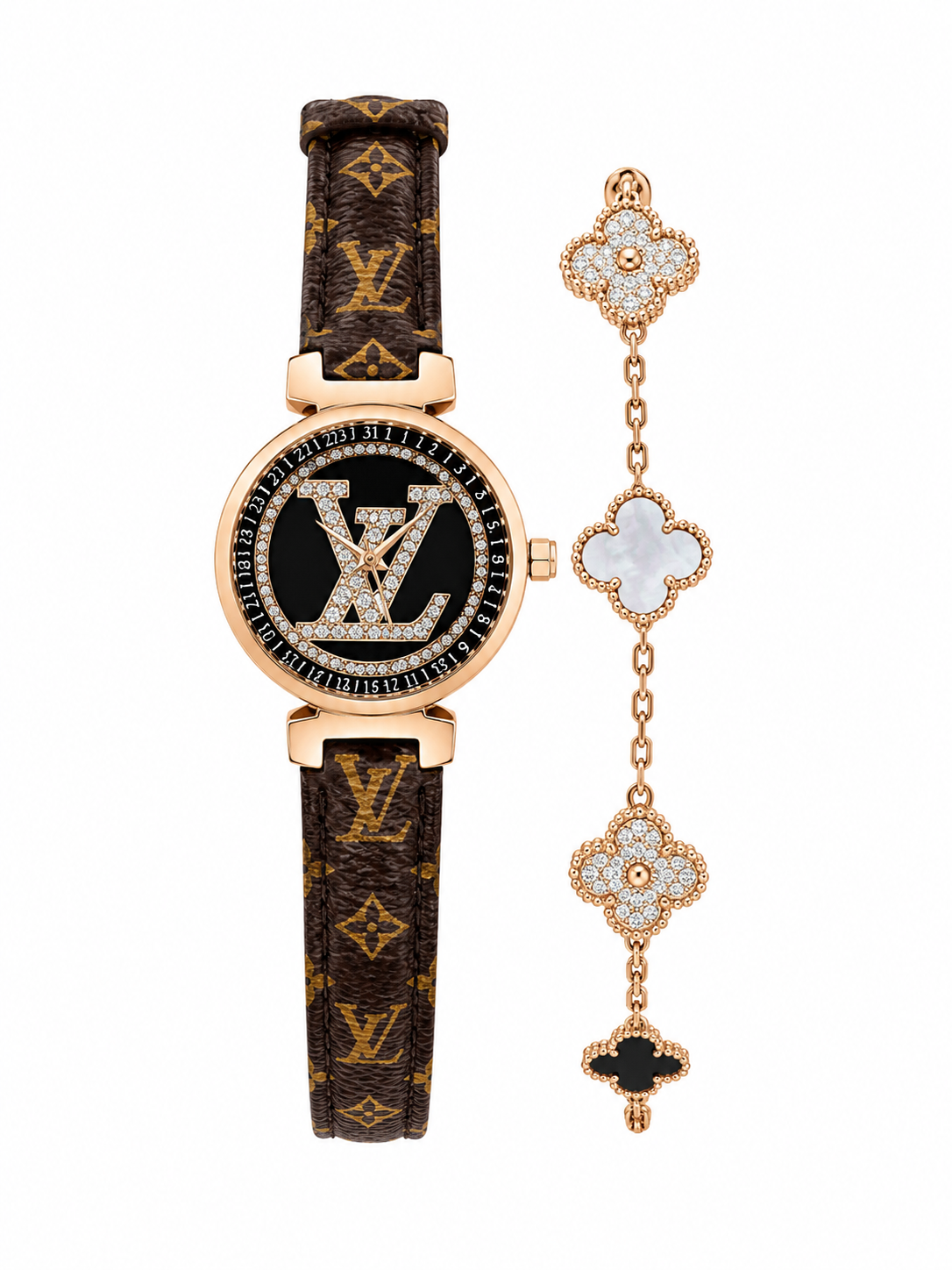 Monogram Watch & Bracelet Set