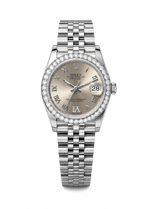 Luxury Jubilee Diamond Date Watch – Silver Dial