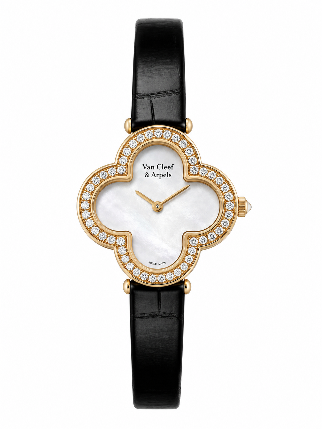 Clover Royale Diamond Leather Watch