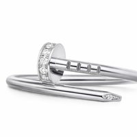 Crystal Nail Wrap Ring