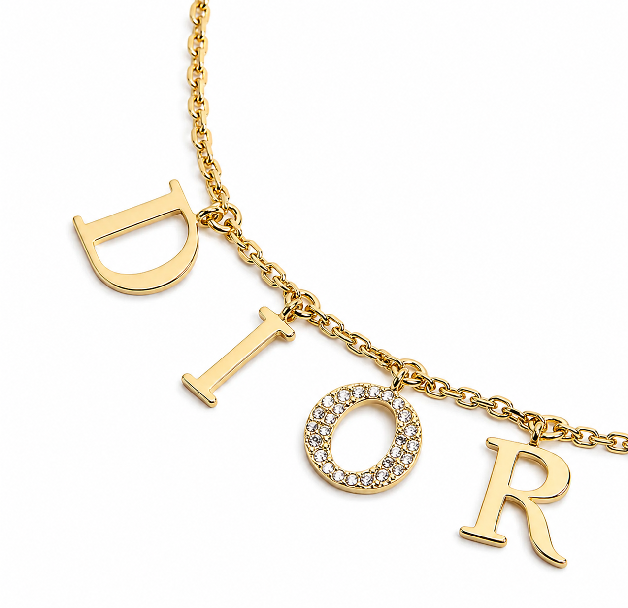 Elegant Gold Letter Necklace – Luxury Charm Choker