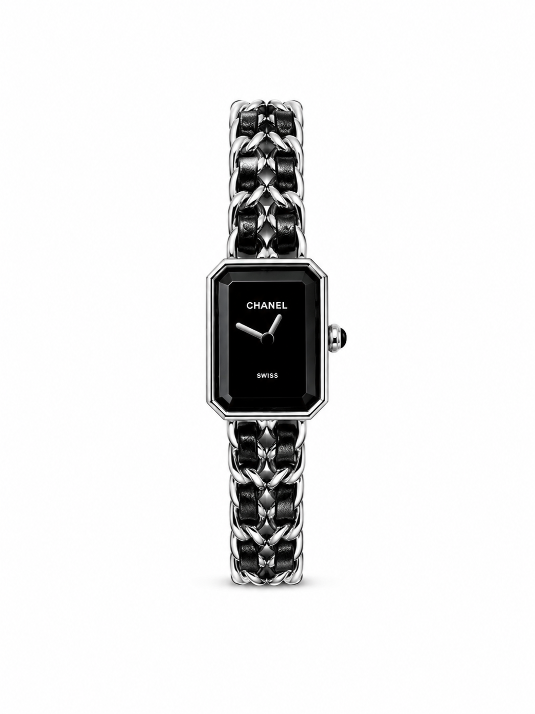 CH Première Ceramic Watch – Black Dial & Chain Bracelet