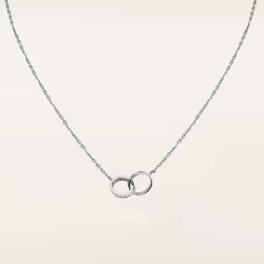 LOVE pendant, half-paved
