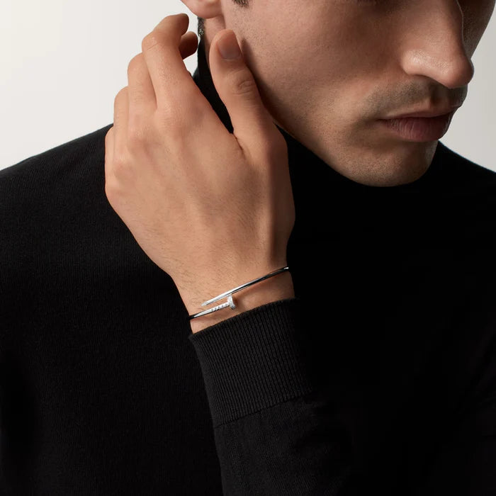 bracelet just un clou diamonds, small model