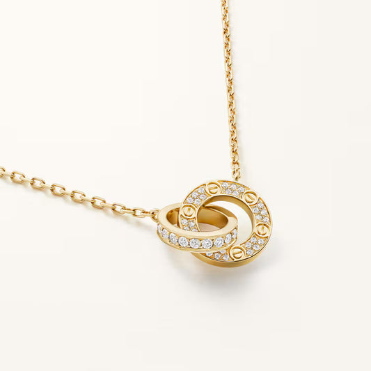 LOVE pendant, paved