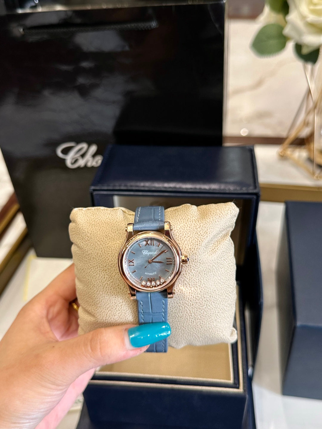 Azure Royale Crocodile Leather Watch