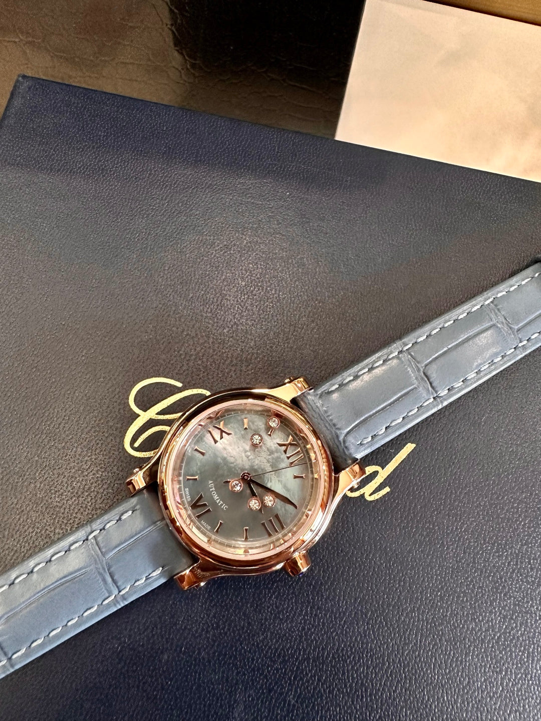 Azure Royale Crocodile Leather Watch