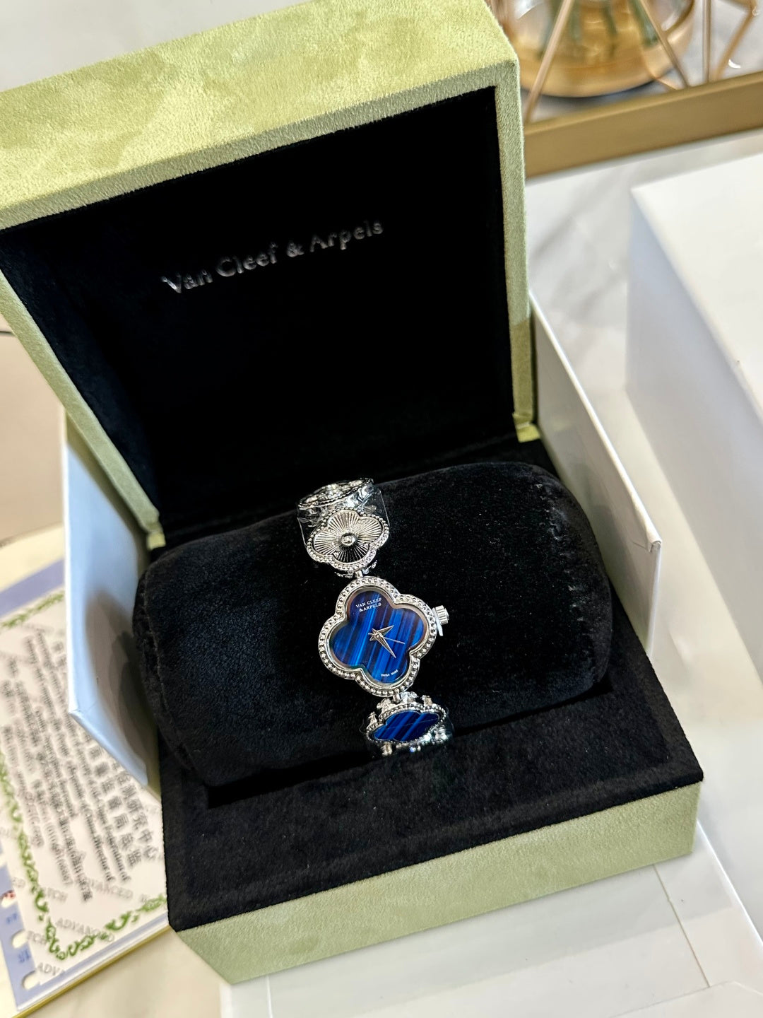 Van Cleef Watch – Black Mother-of-Pearl Dial