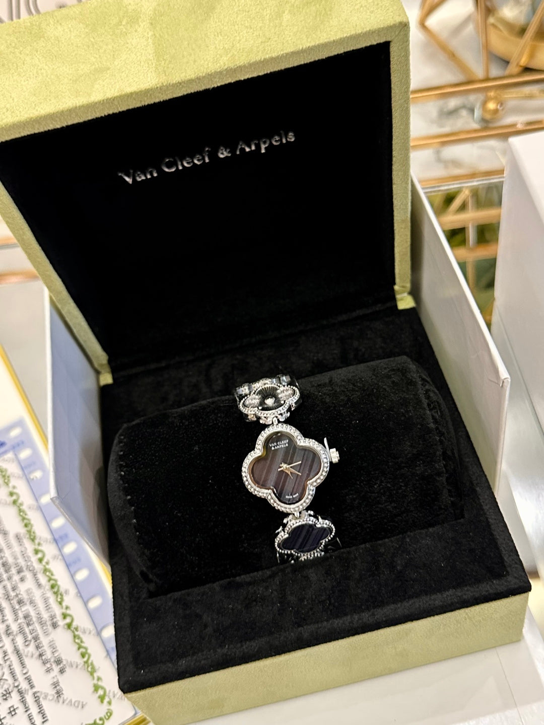 Van Cleef Watch – Black Mother-of-Pearl Dial