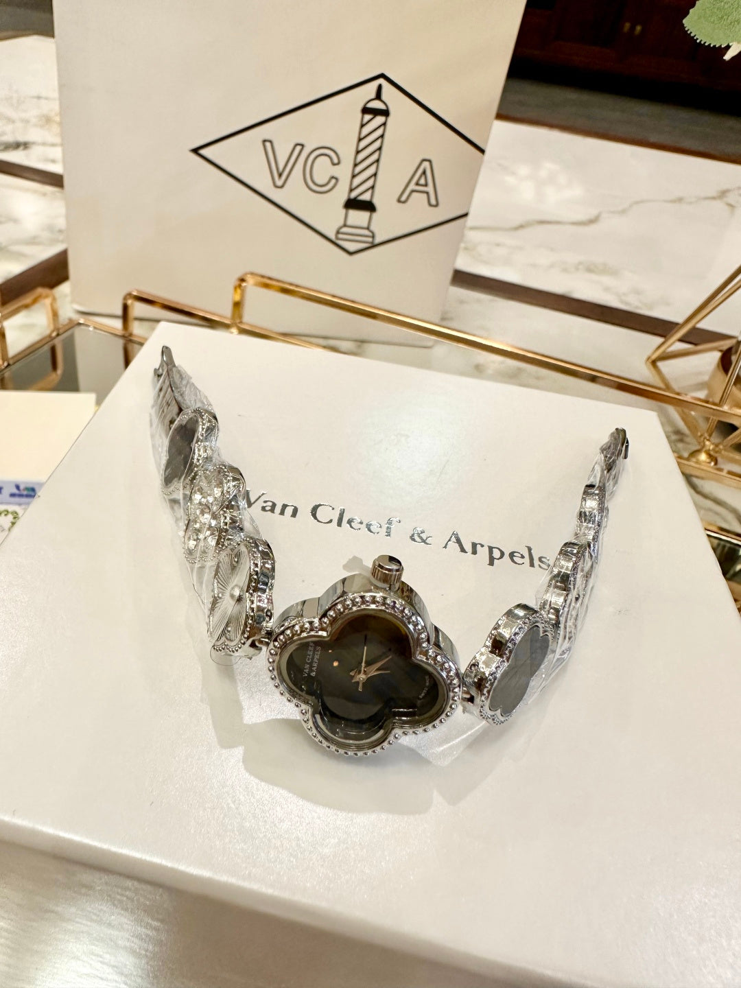 Van Cleef Watch – Black Mother-of-Pearl Dial