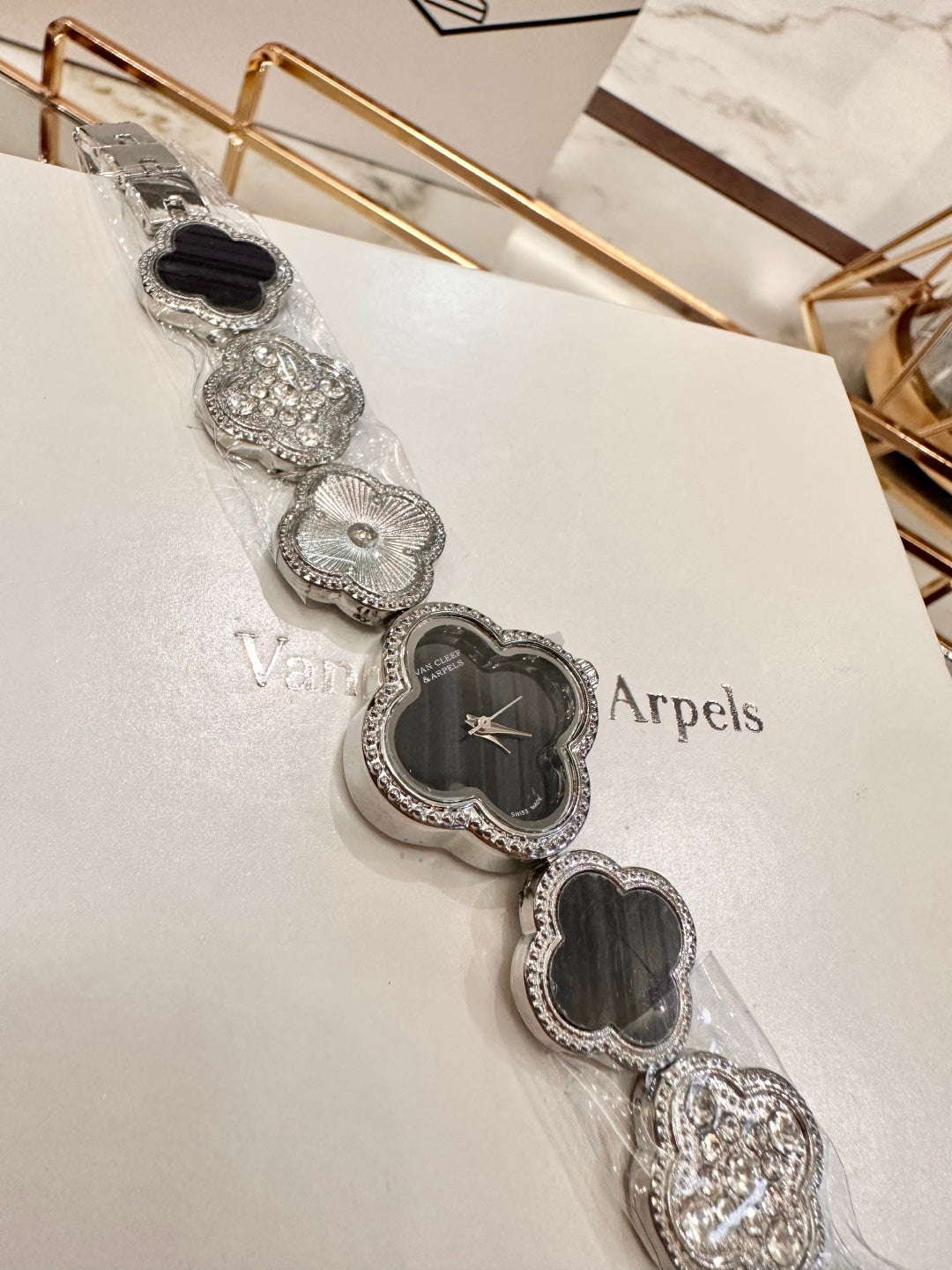 Van Cleef Watch – Black Mother-of-Pearl Dial