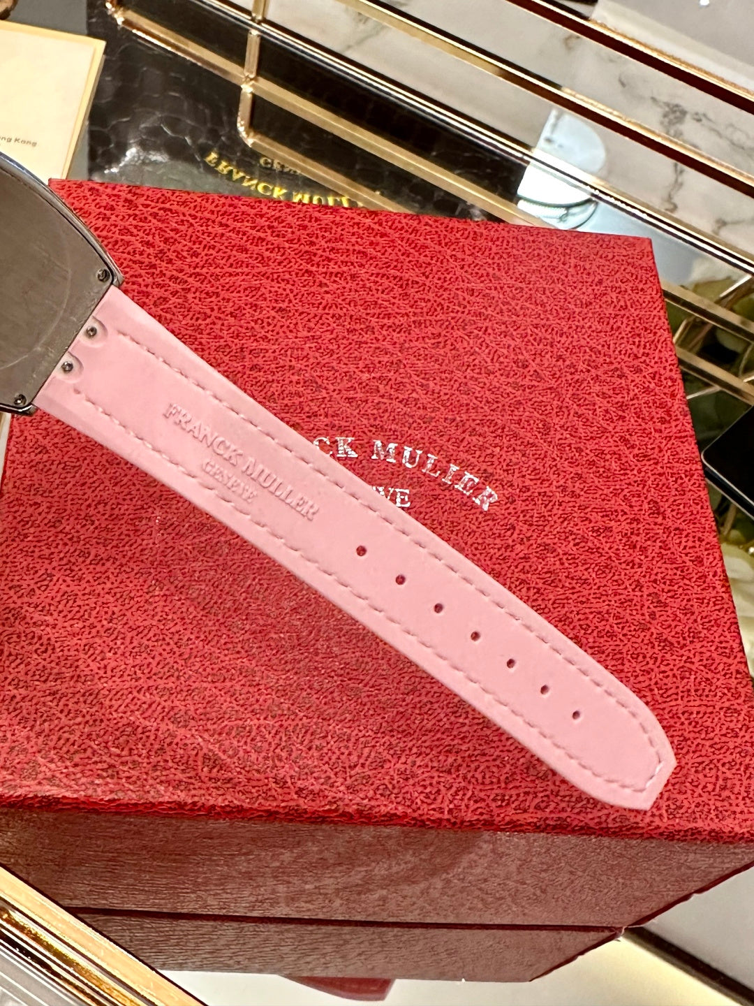 Rosé Monarch Crocodile Leather Watch