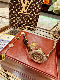 Luxury Monogram Watch & Bracelet Set