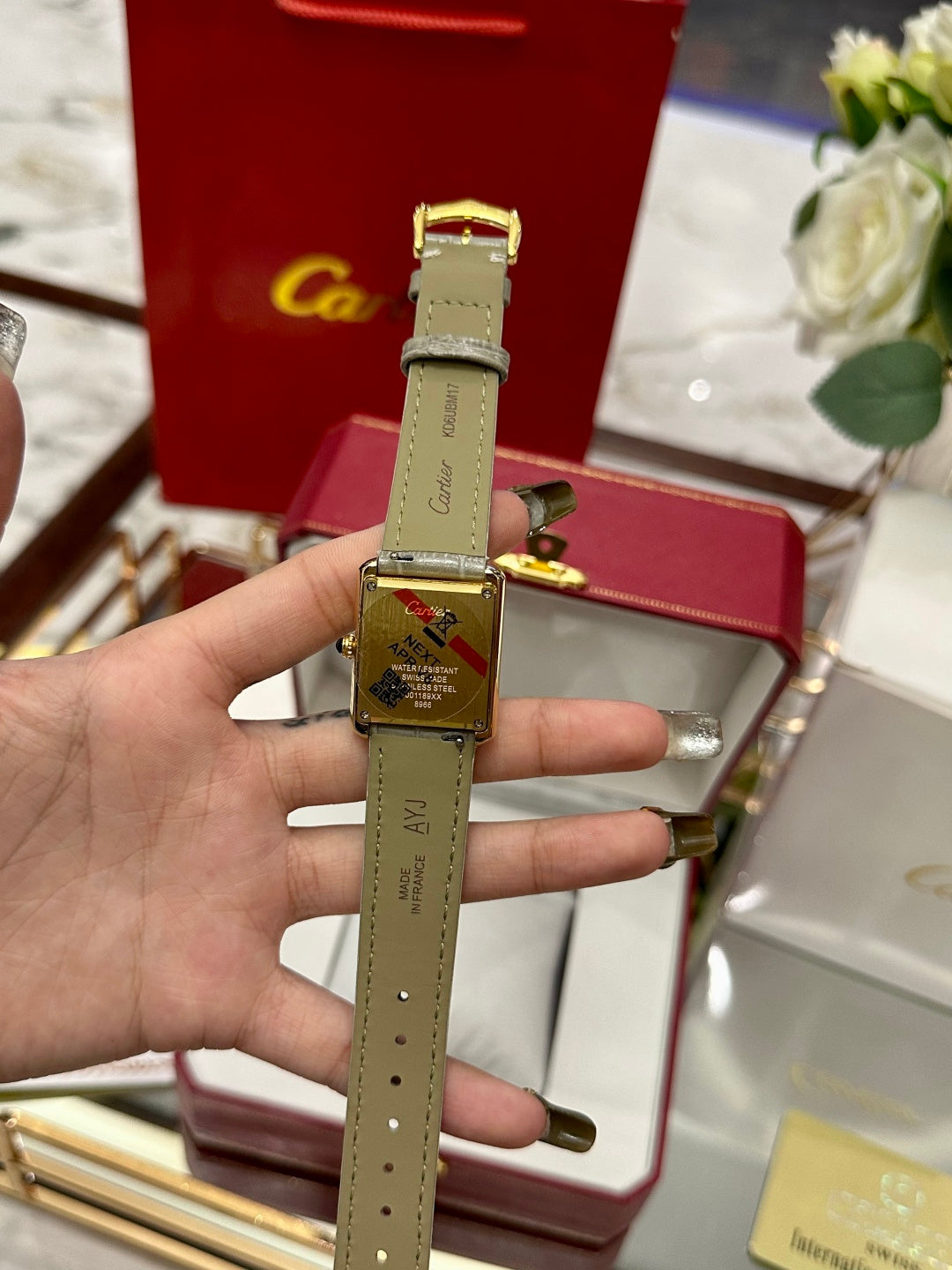 Imperial Diamond Crocodile Leather Watch