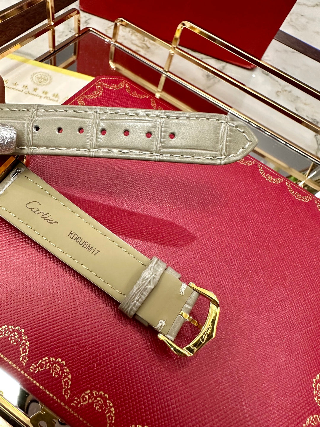 Imperial Diamond Crocodile Leather Watch